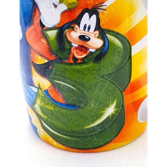 MUG-DISNEY-JERRY LEIGH DESIGN-2013-Disney Parks-Pluto-Mickey-Donald-Goofy-16 OZ - Picture 15 of 16